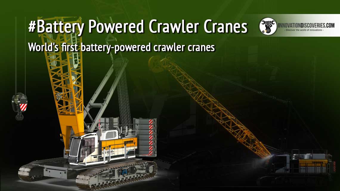 World’s first battery-powered crawler cranes
