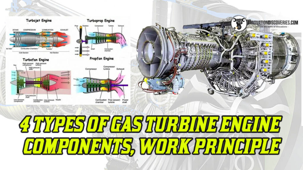 4 TYPES OF GAS TURBINE ENGINE COMPONENTS, WORK PRINCIPLE